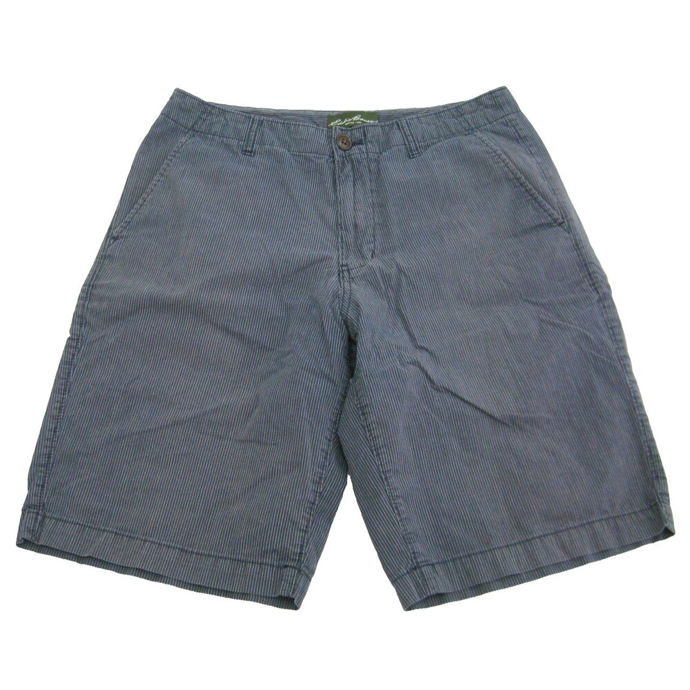 Eddie Bauer Shorts Mens Size 30 Blue Casual Walking 4 Pockets 100% Cotton Pants